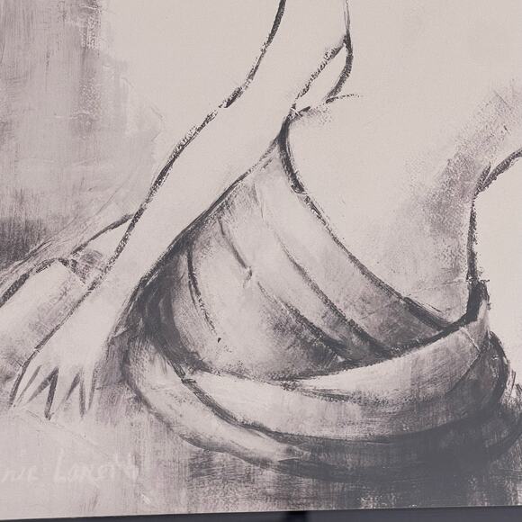 Lanie Loreth The Seated Woman Nude Black White Shadowbox Framed Print 15x17 inch - Picture 13 of 14